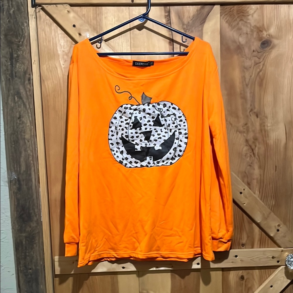 Orange Halloween Pumpkin Sweatshirt